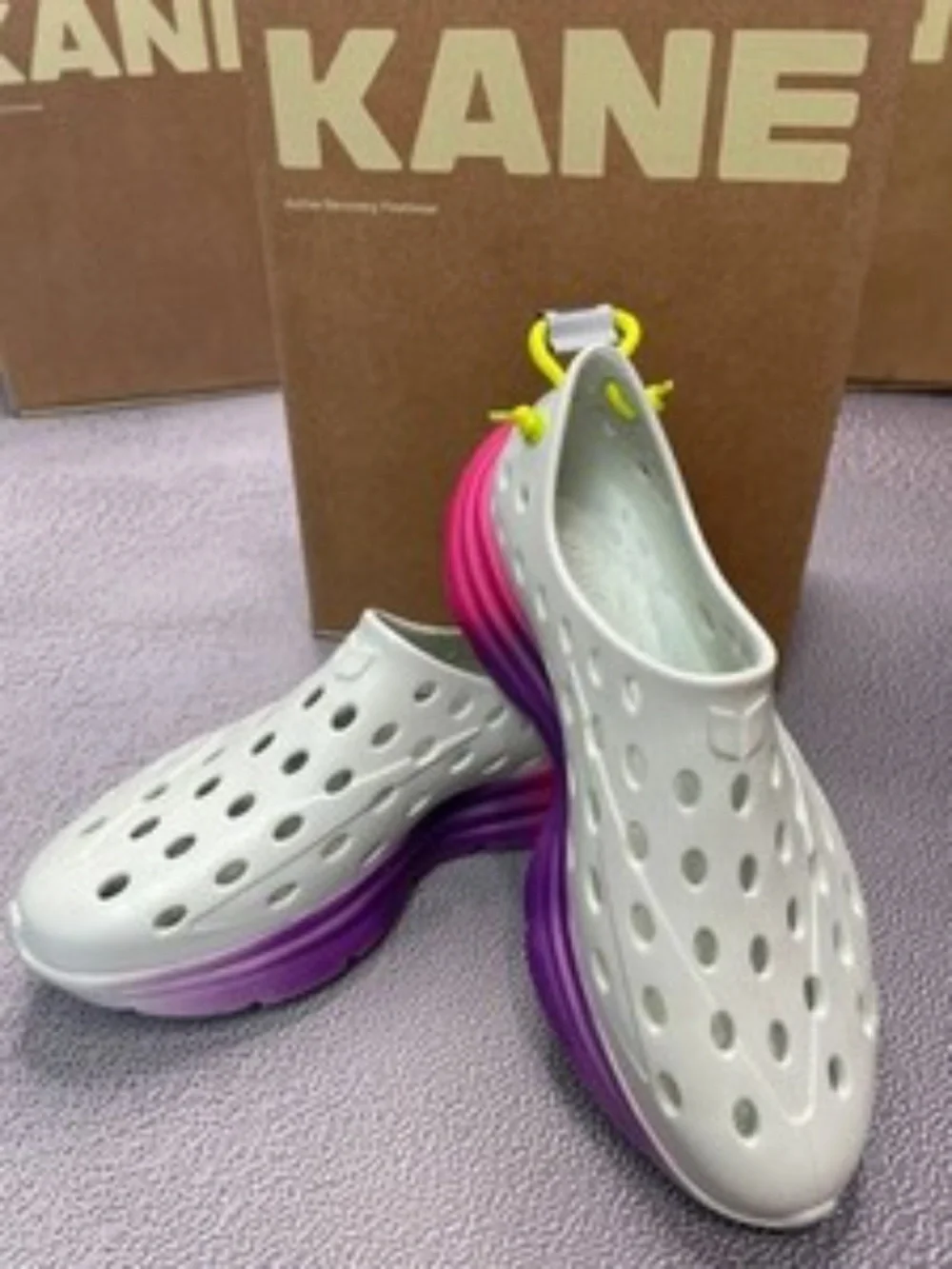 Kane Revive Shoes Purple Pink Recovery Vented Rubber Marathon Slip US M9 W11